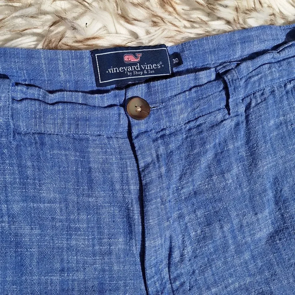 Vineyard Vines Men's Blue Flat Front Shorts